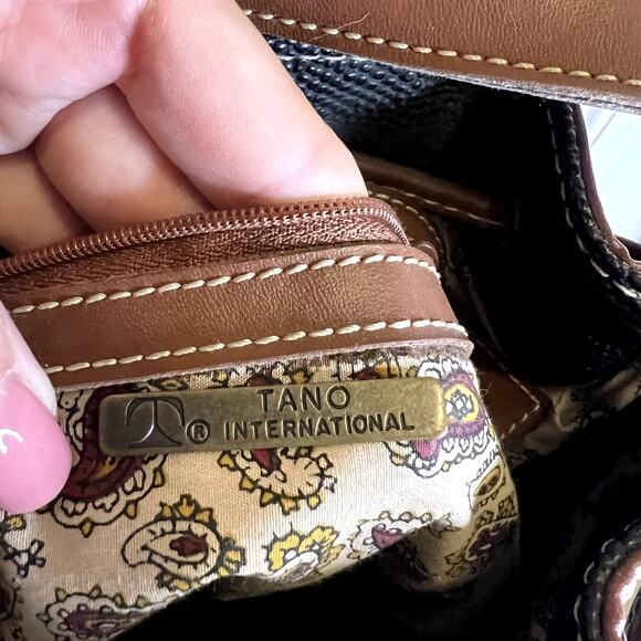 tano bucket drawstring bag black brown - Picture 8 of 8